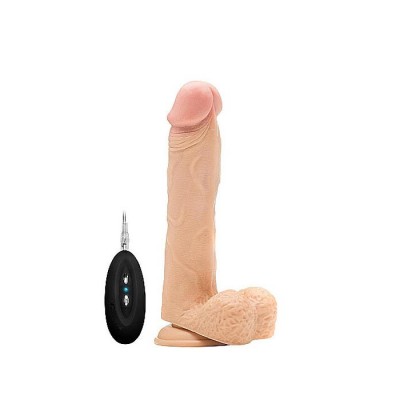 Vibrating Realistic Cock with Scrotum