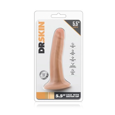 DR. SKIN 5.5INCH COCK WITH SUCTION CUP