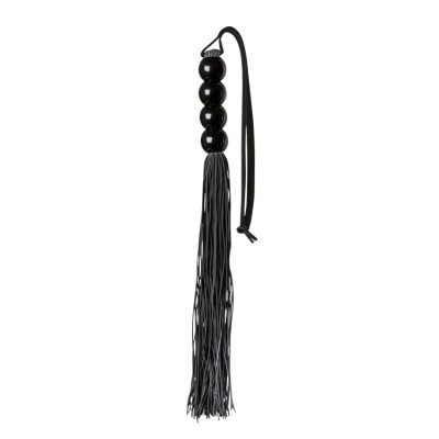 GP SILICONE FLOGGER WHIP BLACK