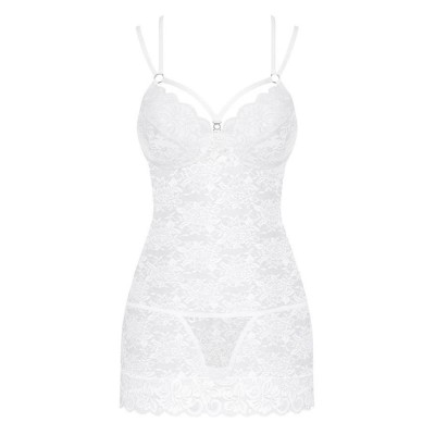 860-CHE chemise & thong white