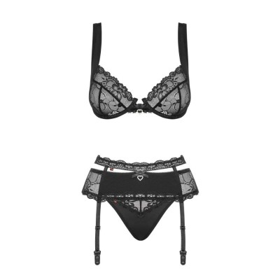 Heartina set 3 pcs black