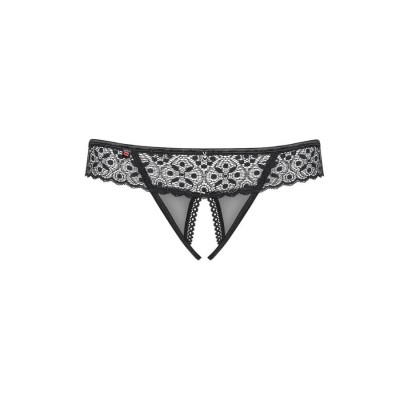 Shibu crotchless thong black