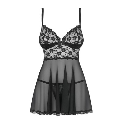 Letica babydoll & thong black