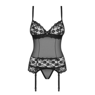 Letica corset & thong black