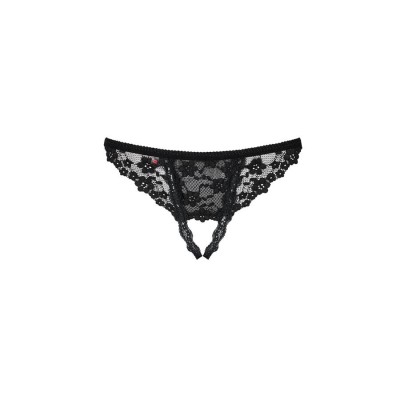 Letica crotchless thong black