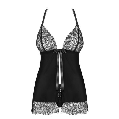 Chiccanta babydoll & thong black