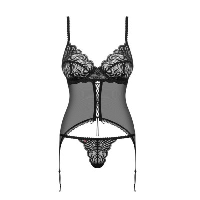 Contica corset & thong black