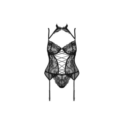 Elizenes corset & thong black