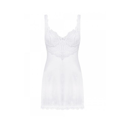 Amor Blanco chemise & thong L/XL white