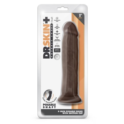 DR. SKIN PLUS 9 INCH POSABLE THICK DILDO