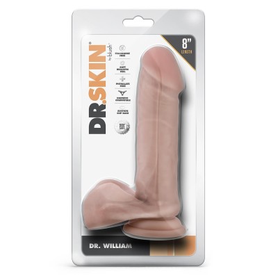 DR. SKIN DR. WILLIAM 8 INCH DILDO WITH B