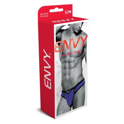 ENVY BAD BOY THONG PURPLE