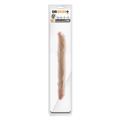 DR. SKIN PLUS 14” POSABLE DOUBLE DONG BE DR. SKIN PLUS 14” POSABLE DOUBLE DONG BE