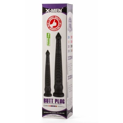 X-Men 12.6" Butt Plug Silicone Black