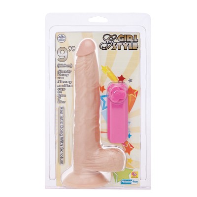 G-GIRL STYLE 9INCH VIBRATING DONG