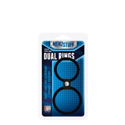 MENZSTUFF DUAL RINGS BLACK