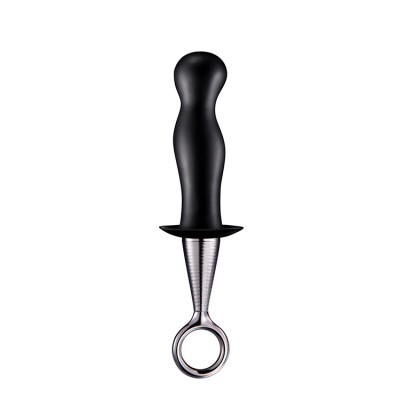 MENZSTUFF ANAL PLUG WITH PLATED HANDLE