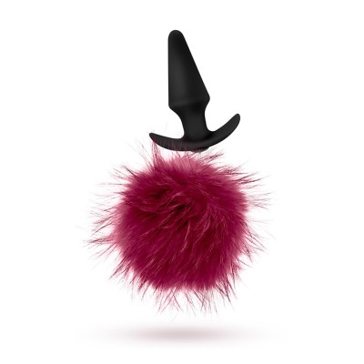 POM PLUGS FUR POM POM BURGUNDY