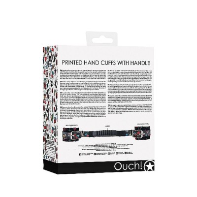 Printed Handcuffs with Handle - Old Scho