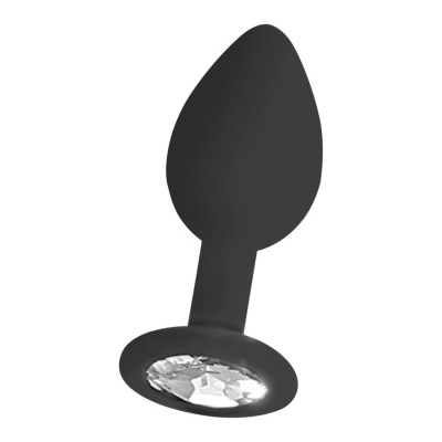 Silicone Butt Plug with Removable Jewelr