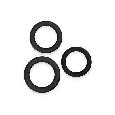 RENEGADE 3PC SLIM RINGS BLACK RENEGADE 3PC SLIM RINGS BLACK