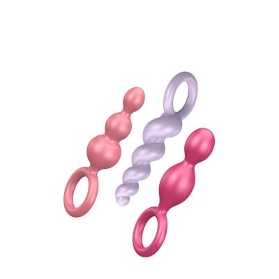 SATISFYER PLUGS SET - 3 pezzi MULTICOLOR SATISFYER PLUGS SET - 3 pezzi MULTICOLOR