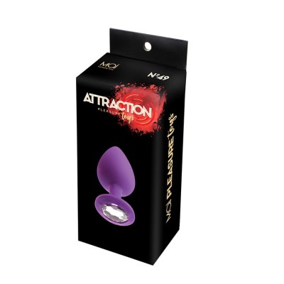 MAI No.49 ANAL PLUG WITH STONE L PURPLE MAI No.49 ANAL PLUG WITH STONE L PURPLE