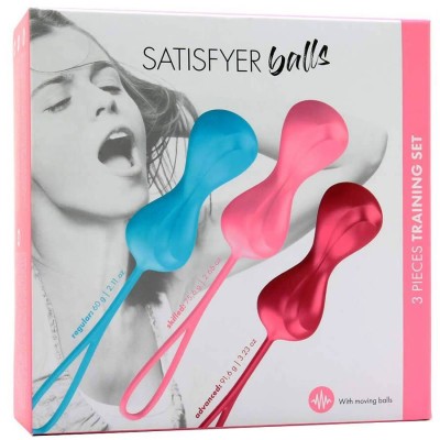 SATISFYER BALLS DOUBLE 60-92 gr-SET 3 pz SATISFYER BALLS DOUBLE 60-92 gr-SET 3 pz