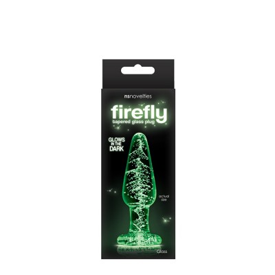 FIREFLY GLASS TAPERED PLUG MEDIUM CLEAR FIREFLY GLASS TAPERED PLUG MEDIUM CLEAR