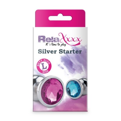 RelaXxxx Silver Starter Plug pink size L RelaXxxx Silver Starter Plug pink size L