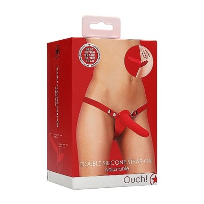 Double Silicone Strap-On - Adjustable - Double Silicone Strap-On - Adjustable -