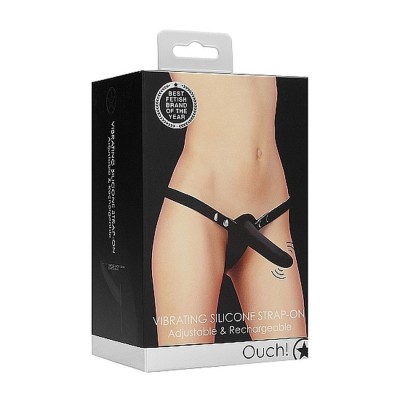 Vibrating Silicone Strap-On - Adjustabl Vibrating Silicone Strap-On - Adjustabl