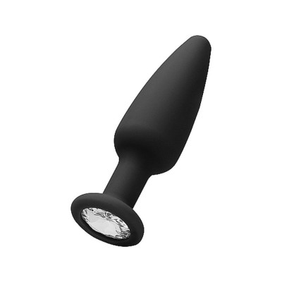 Cone-Shaped Diamond Butt Plug - Black Cone-Shaped Diamond Butt Plug - Black