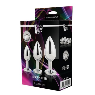 GLEAMING LOVE SILVER PLUG SET GLEAMING LOVE SILVER PLUG SET