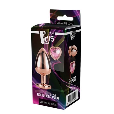 GLEAMING LOVE ROSE GOLD PLUG LARGE GLEAMING LOVE ROSE GOLD PLUG LARGE