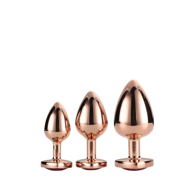 GLEAMING LOVE ROSE GOLD PLUG SET GLEAMING LOVE ROSE GOLD PLUG SET