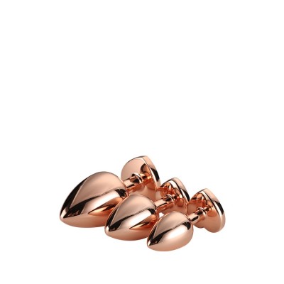 GLEAMING LOVE ROSE GOLD PLUG SET GLEAMING LOVE ROSE GOLD PLUG SET