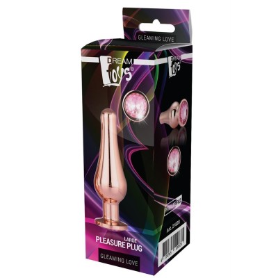 GLEAMING LOVE ROSE GOLD PLEASURE PLUG L GLEAMING LOVE ROSE GOLD PLEASURE PLUG L