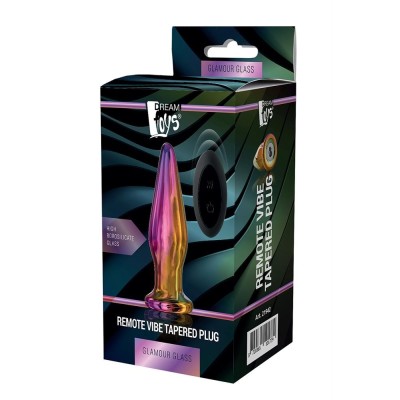 GLAMOUR GLASS REMOTE VIBE TAPERED PLUG GLAMOUR GLASS REMOTE VIBE TAPERED PLUG