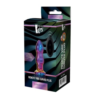 GLAMOUR GLASS REMOTE VIBE CURVED PLUG GLAMOUR GLASS REMOTE VIBE CURVED PLUG