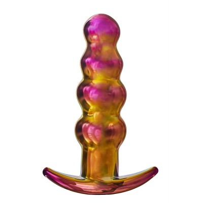 GLAMOUR GLASS REMOTE VIBE BEADED PLUG GLAMOUR GLASS REMOTE VIBE BEADED PLUG