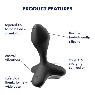 SATISFYER GAME CHANGER ANAL VIBRATOR BLA SATISFYER GAME CHANGER ANAL VIBRATOR BLA