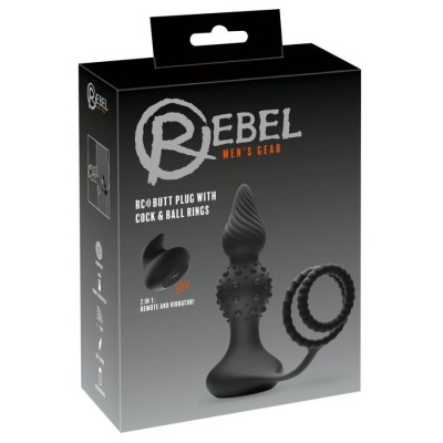 Rebel RC butt plug with cock&b Rebel RC butt plug with cock&b