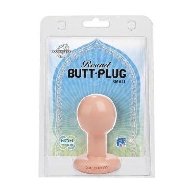 DOC JOHNSON ROUND BUTT-PLUG SMALL FLESH DOC JOHNSON ROUND BUTT-PLUG SMALL FLESH