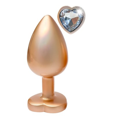 GLEAMING LOVE PEARL GOLD PLUG LARGE GLEAMING LOVE PEARL GOLD PLUG LARGE