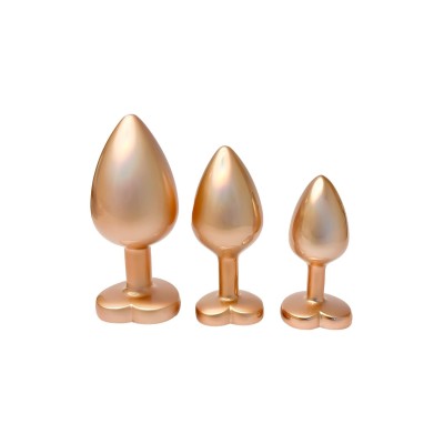 GLEAMING LOVE PEARL GOLD PLUG SET GLEAMING LOVE PEARL GOLD PLUG SET