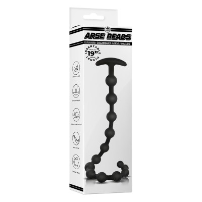 NMC 19 INCH RIBBED SILICONE ANAL BEADS B NMC 19 INCH RIBBED SILICONE ANAL BEADS B