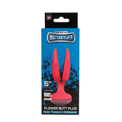MENZSTUFF FLOWER BUTT PLUG 5INCH RED MENZSTUFF FLOWER BUTT PLUG 5INCH RED