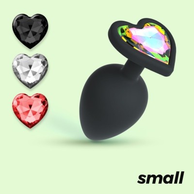 CUORE PLUG ANALE PICCOLO CON 4 GIOIELLI CUORE PLUG ANALE PICCOLO CON 4 GIOIELLI