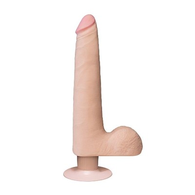 Realistic Cock - 9 Inch - Slim - White Realistic Cock - 9 Inch - Slim - White